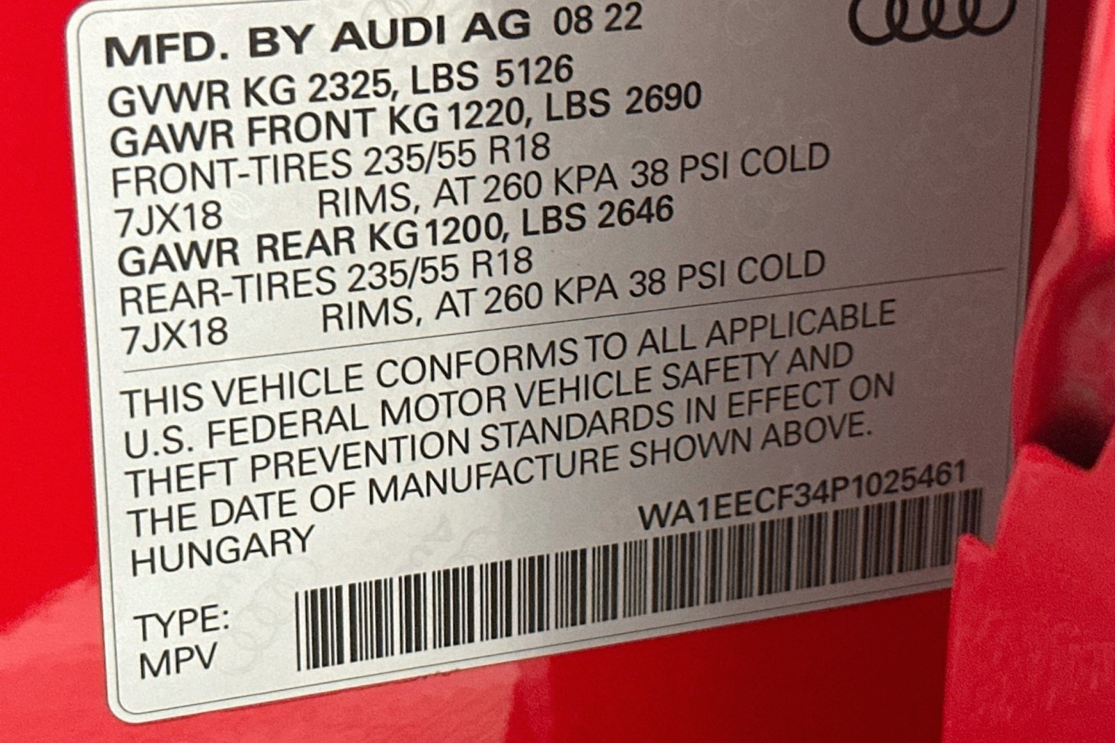 Used 2023 Tango Red Metallic Audi S line Premium Plus image 23