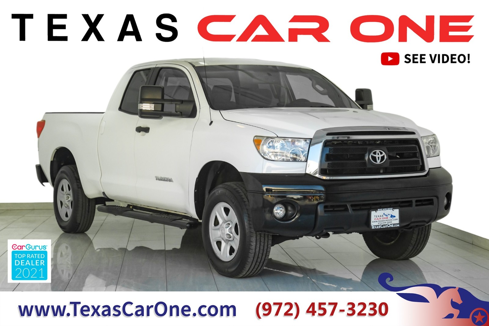 2010 Toyota Tundra DOUBLE CAB 4.6L 4WD AUTOMATIC TOW HITCH RUNNING BO 1