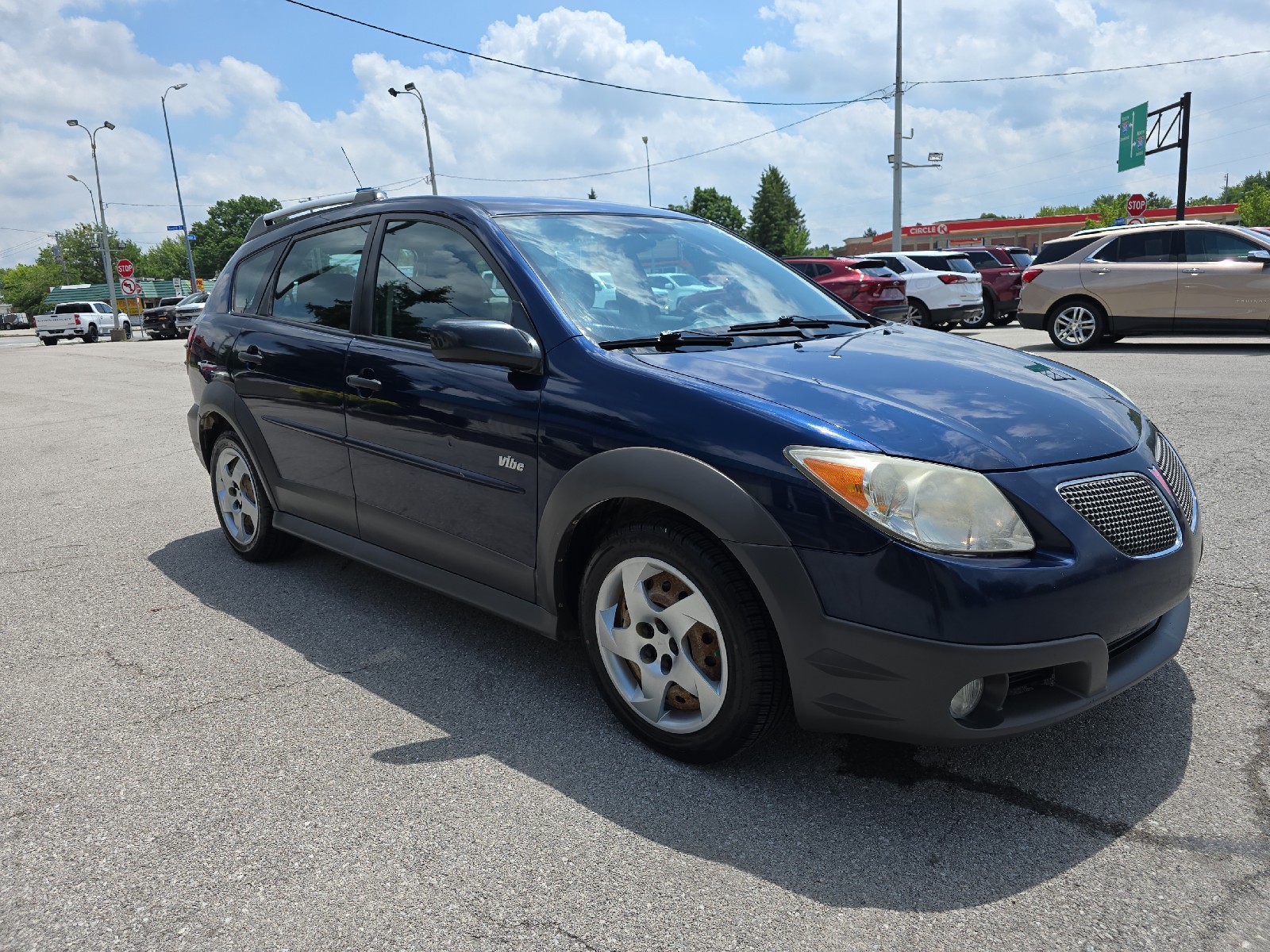 Neptune Blue 2007 Pontiac Vibe Base Hatchback Front-Wheel Drive Automatic