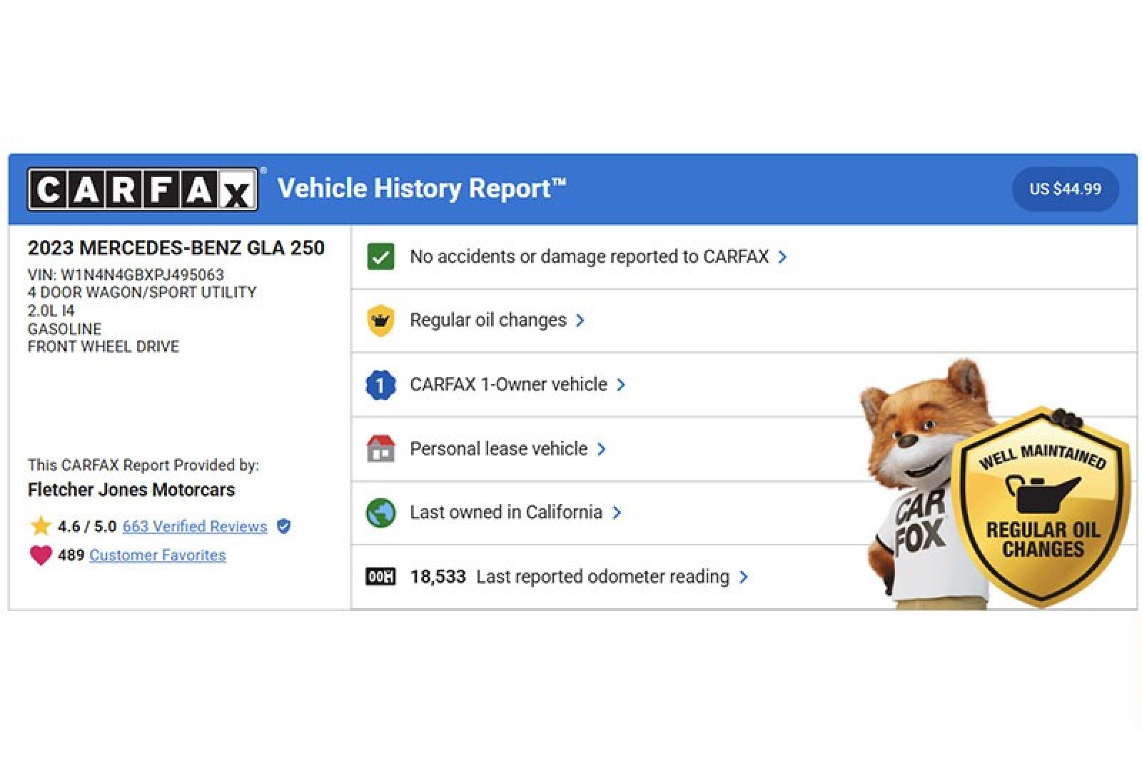 Certified Used 2023 Night Black Mercedes-Benz GLA 250 SUV image 3