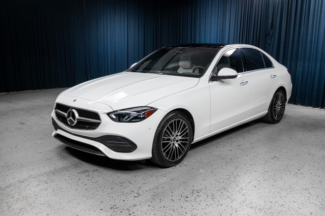 Polar White 2023 Mercedes-Benz C-Class C 300 RWD Sedan Rear-Wheel Drive Automatic