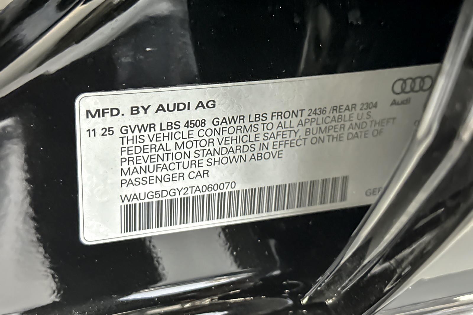 New 2026 Mythos Black Metallic Audi quattro image 24