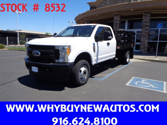 2017 Ford F350 ~ 9ft Stake Bed ~ Dually ~ 4x4 ~ Extended Cab ~ Only 60K Miles!