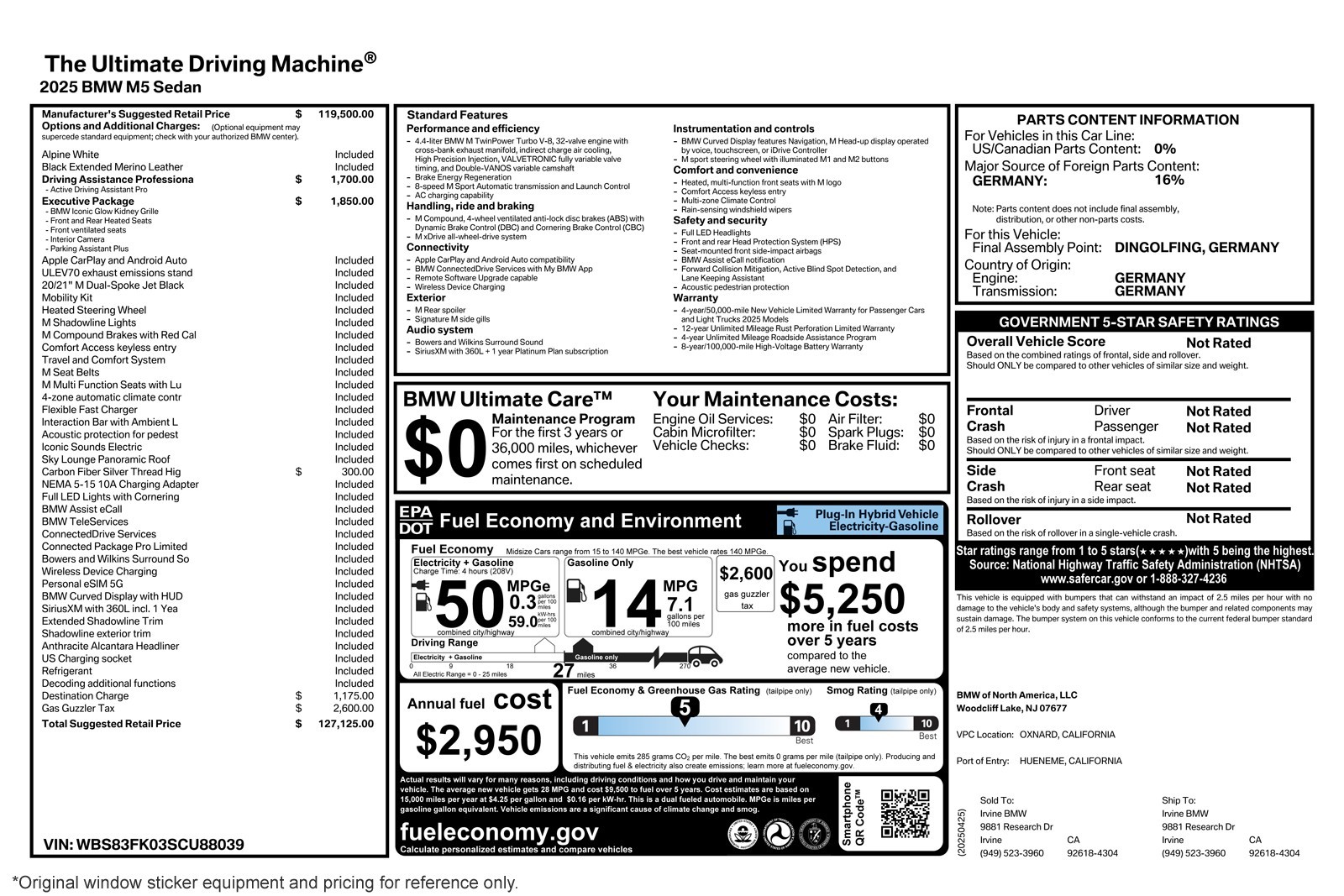 Used 2025 Alpine White BMW Sedan image 25