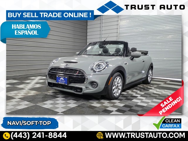 Gray (Moonwalk Grey Metallic) 2020 MINI Cooper S Convertible FWD Convertible Front-Wheel Drive 7-Speed Dual Clutch