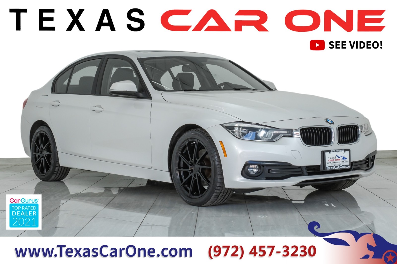 2018 BMW 320i xDrive AWD BLIND SPOT ASSIST NAVIGATION SUNROOF LEATHER R 1