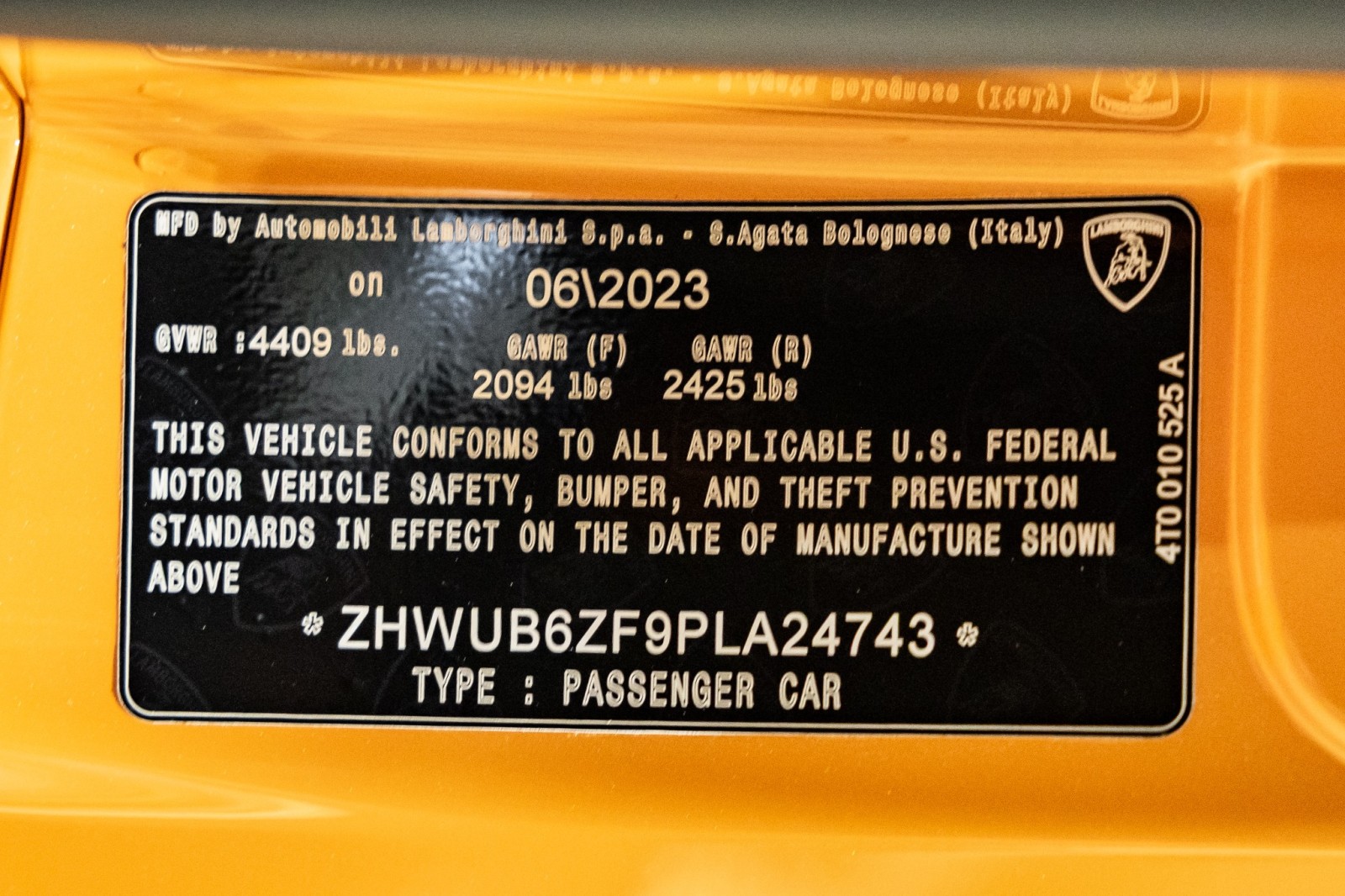 Used Car 2023 Lamborghini Huracan Tecnica  For Sale Under $340,000 In Boerne, Texas