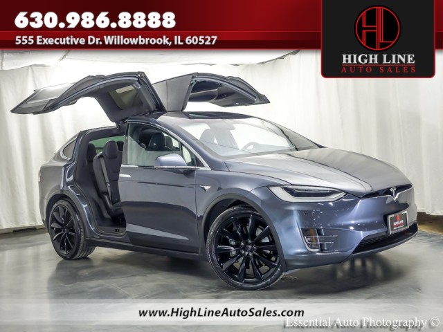 Midnight Silver Metallic 2020 Tesla Model X Long Range Plus AWD SUV / Crossover All-Wheel Drive Automatic