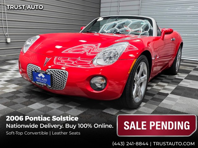 Aggressive Victory Red 2006 Pontiac Solstice Convertible Rear-Wheel Drive 5-Speed Automatic