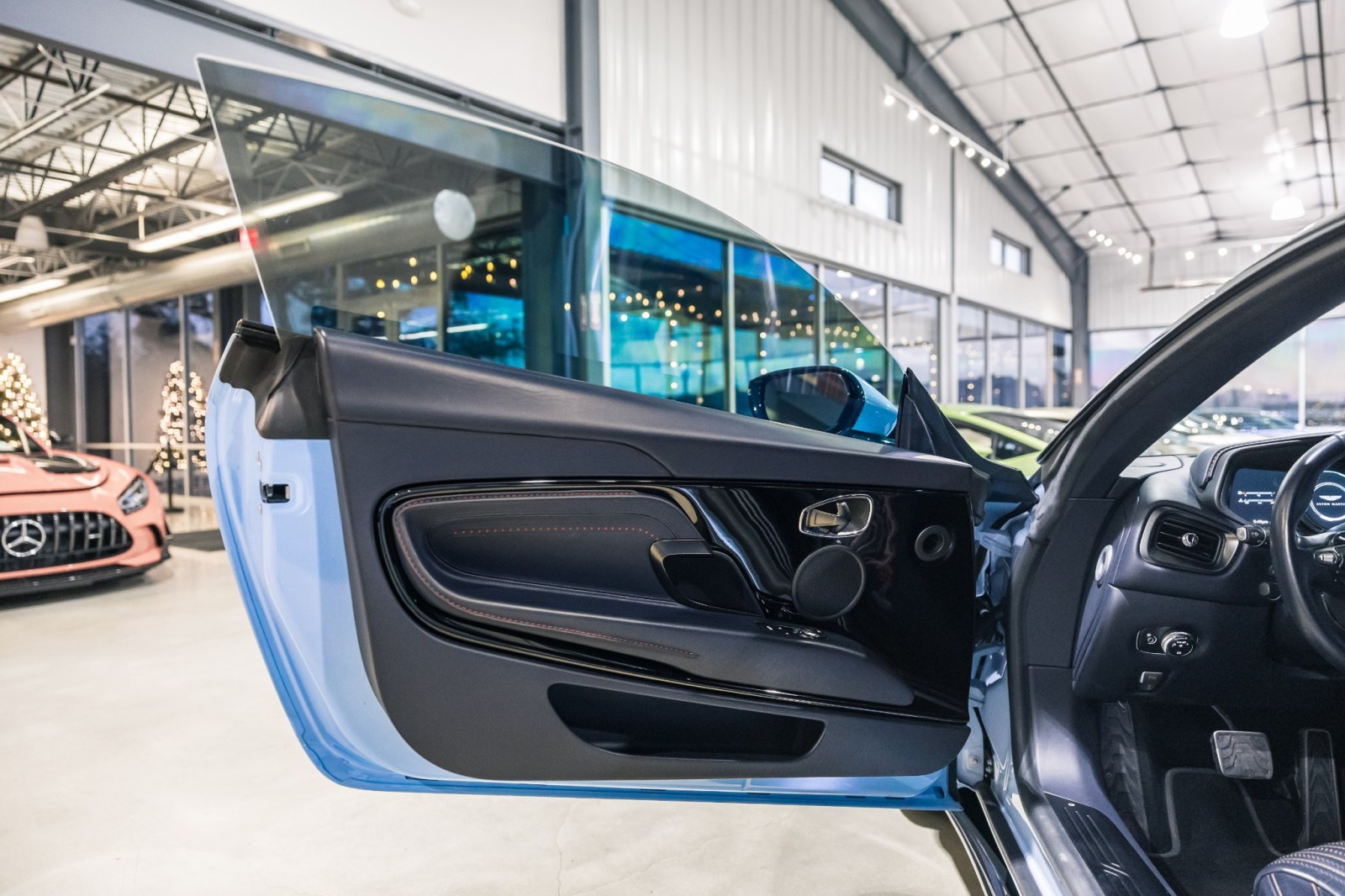 Used Car 2017 Aston Martin Db11  - Frosted Glass Blue Paint - Exterior Black Pack - Premium Audio For Sale Under $110,000 In Boerne, Texas