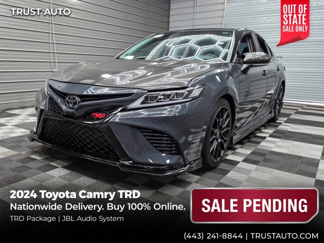 Midnight Black Metallic 2024 Toyota Camry TRD FWD Sedan Front-Wheel Drive 8-Speed Automatic