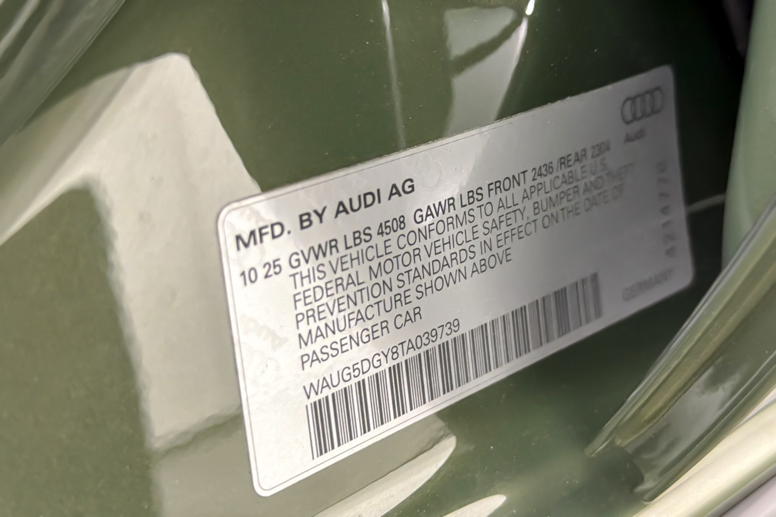 New 2026 District Green Metallic Audi quattro image 25