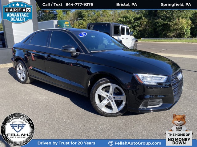 Brilliant Black 2018 Audi A3 Sedan All-Wheel Drive Automatic