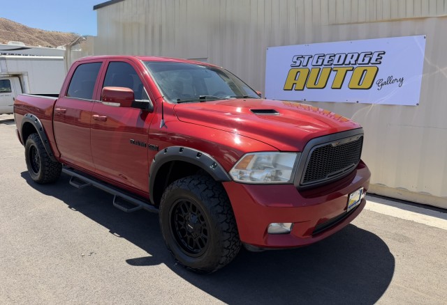 Inferno Red Cry 2010 Dodge RAM 1500 SLT Crew Cab 4WD Pickup Truck Four-Wheel Drive Automatic