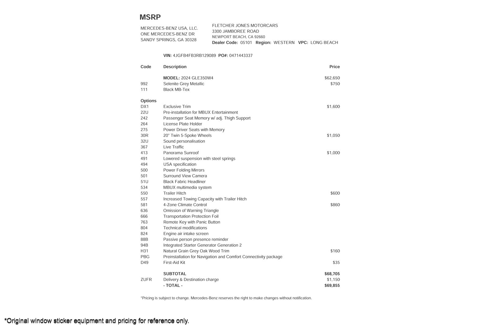 Certified Used 2024 Selenite Grey Metallic Mercedes-Benz GLE 350 4MATIC® SUV image 4