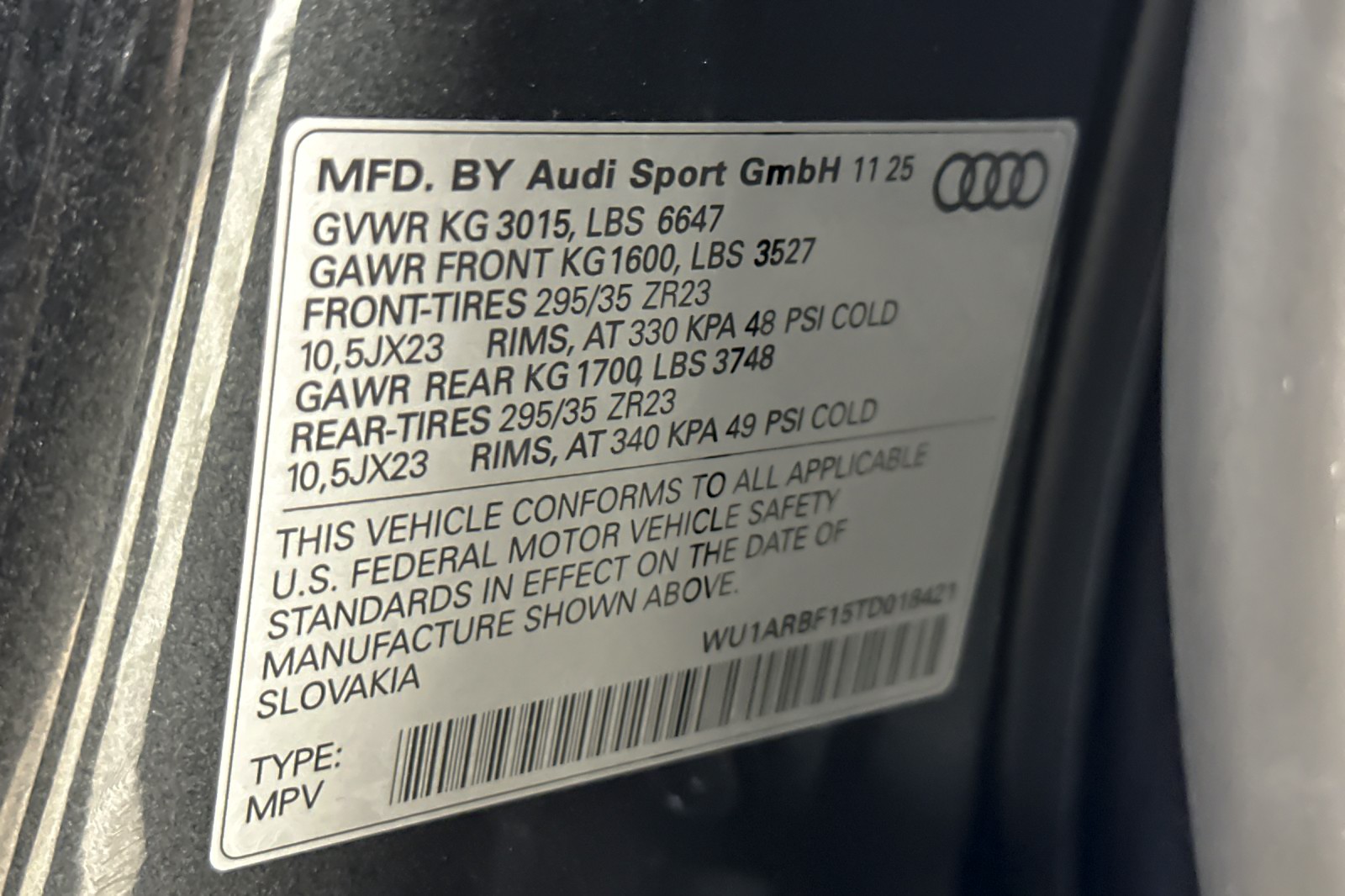 New 2026 Daytona Gray Pearl Effect Audi performance quattro image 24