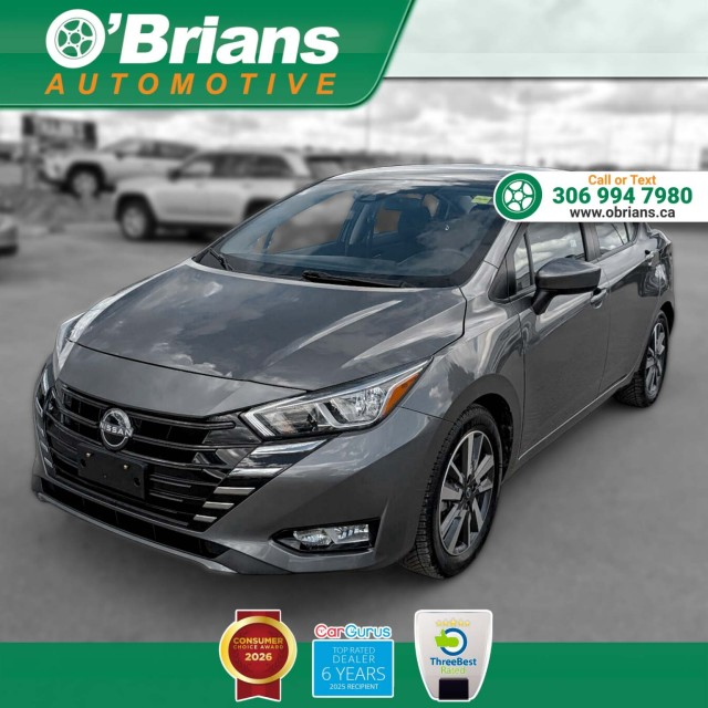 Gray (Gun Metallic) 2025 Nissan Versa Sedan Front-Wheel Drive Automatic