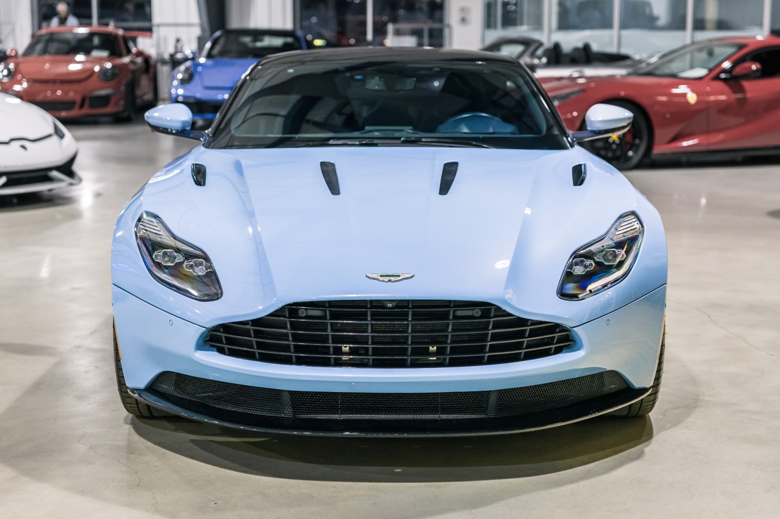 Used Car 2017 Aston Martin Db11  - Frosted Glass Blue Paint - Exterior Black Pack - Premium Audio For Sale Under $110,000 In Boerne, Texas