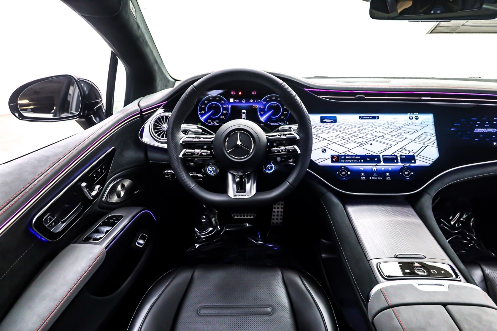 New 2025 Obsidian Black Metallic Mercedes-Benz AMG® EQS image 4