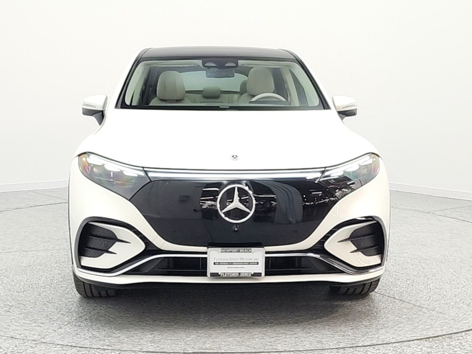 Certified Used 2023 MANUFAKTUR Diamond White Mercedes-Benz EQS 450+ SUV image 2