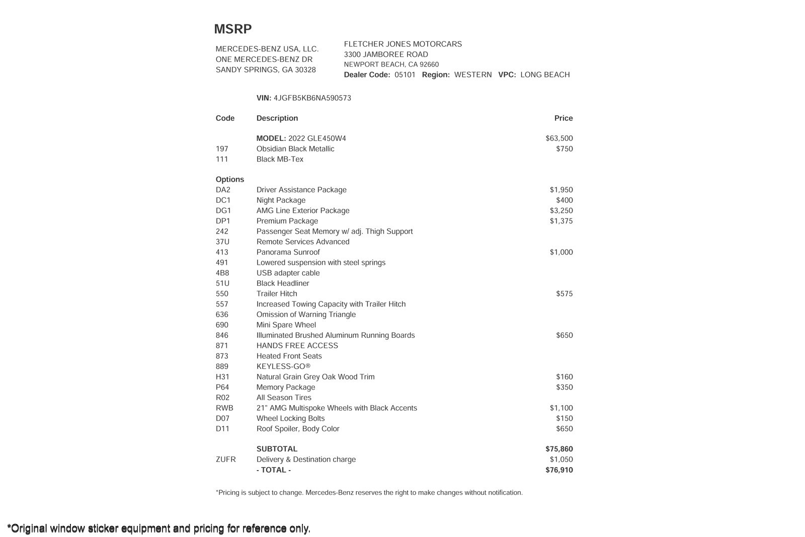 Certified Used 2022 Obsidian Black Metallic Mercedes-Benz GLE 450 4MATIC® SUV image 26