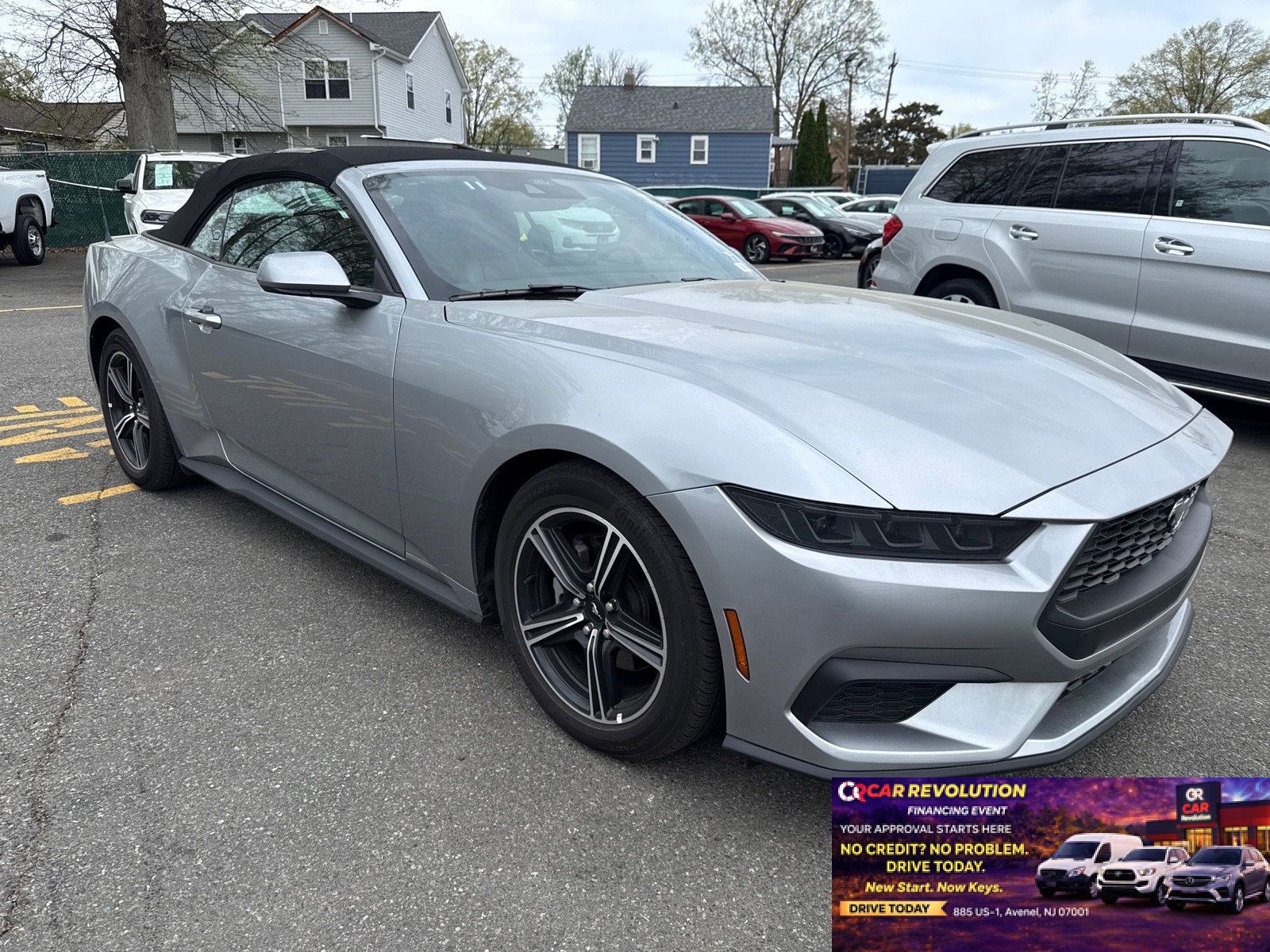 Iconic Silver Metallic 2025 Ford Mustang EcoBoost Premium Convertible RWD Convertible Rear-Wheel Drive Automatic