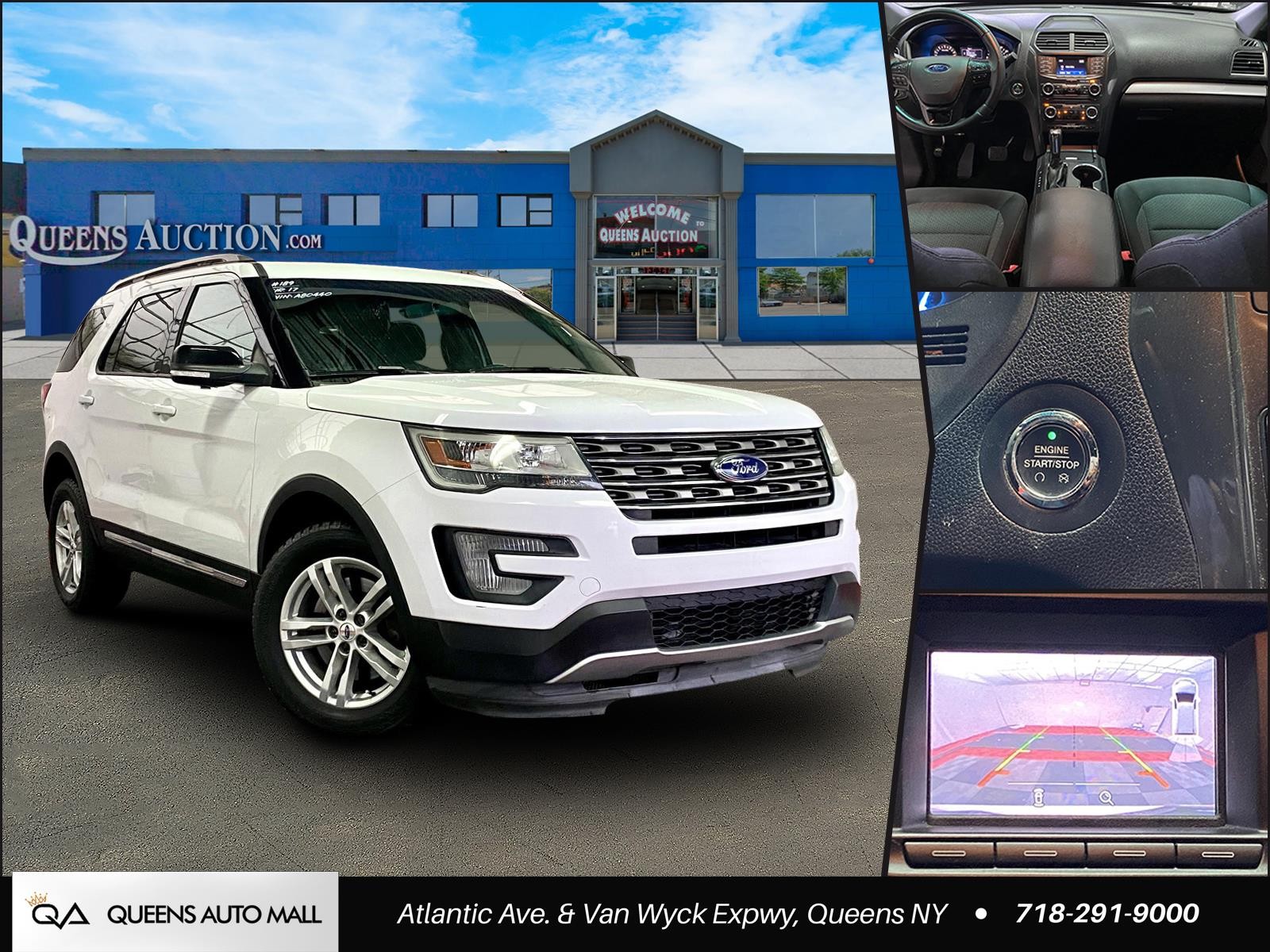 Oxford White 2017 Ford Explorer SUV / Crossover All-Wheel Drive Automatic