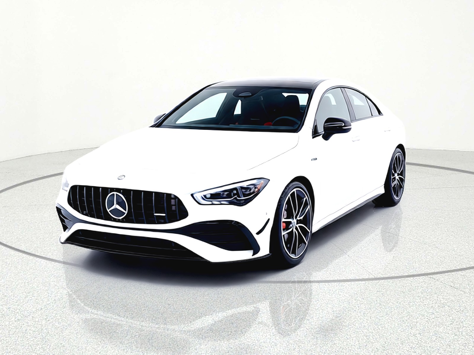 Certified Used 2025 Polar White Mercedes-Benz AMG® CLA 35 4MATIC Coupe image 2