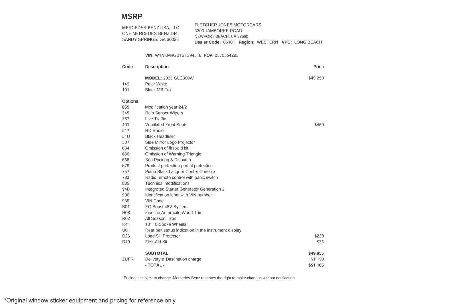 Certified Used 2025 Polar White Mercedes-Benz GLC 300 SUV image 2