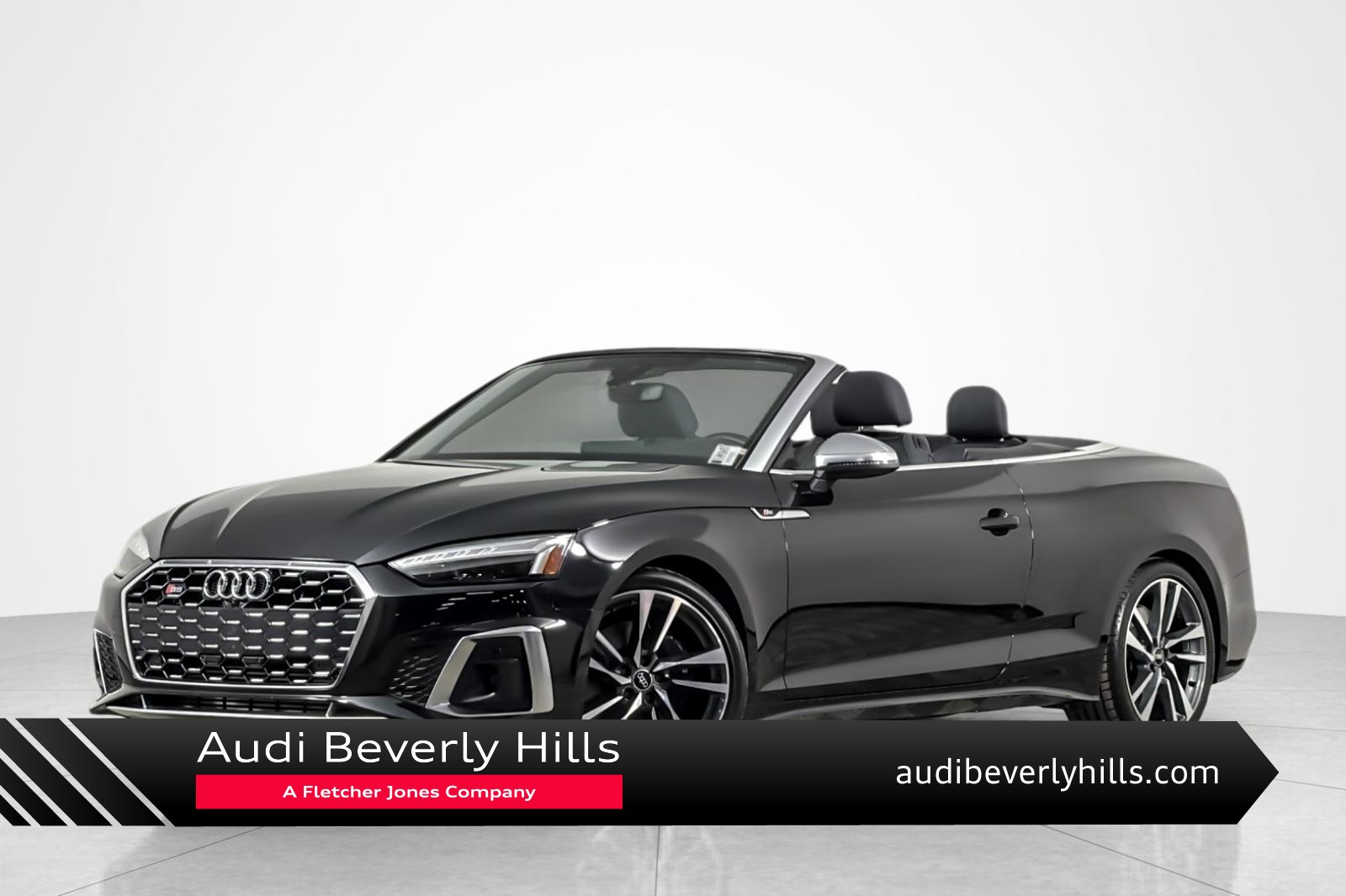 Mythos Black Metallic/Black Roof 2022 Audi S5 Convertible All-Wheel Drive Automatic