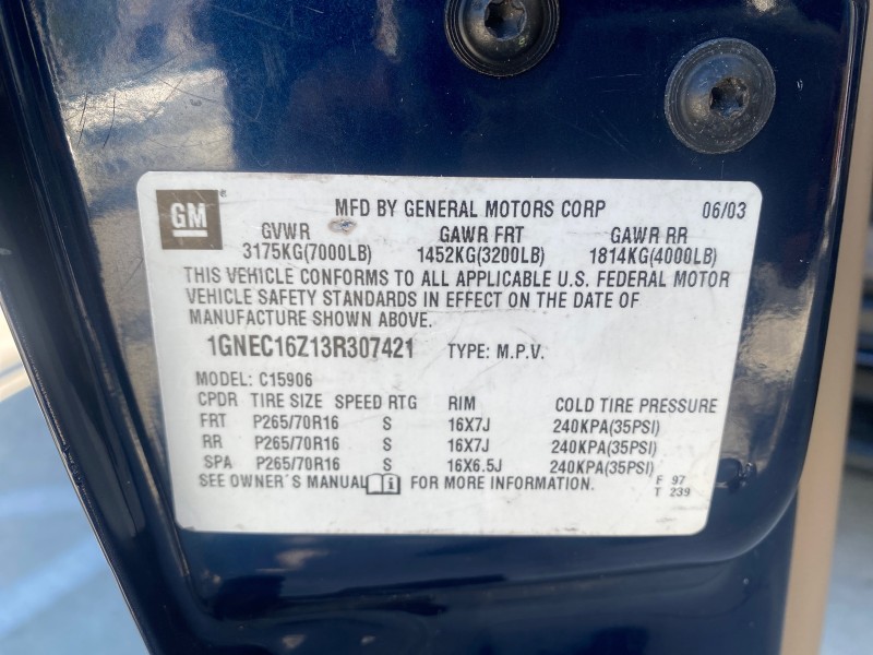 2003 Chevrolet Suburban LT 1 OWNER NO ACCIDENTS in ,