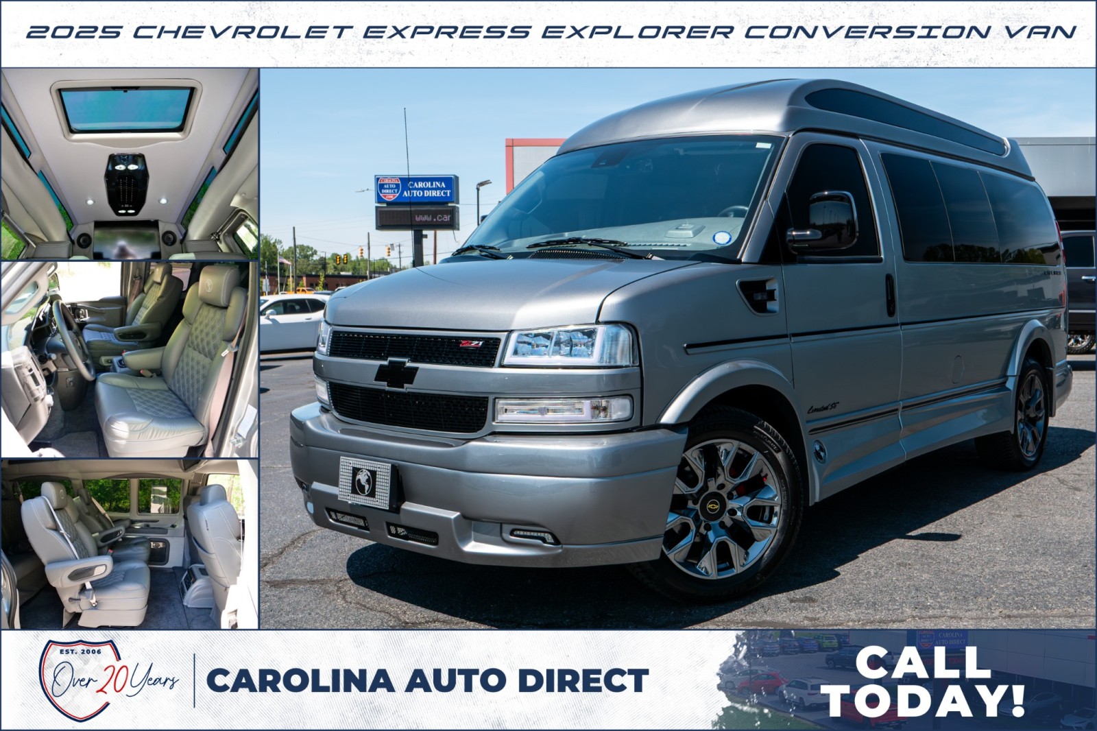 Sterling Silver 2025 Chevrolet Express Cargo 2500 RWD Van Rear-Wheel Drive Automatic