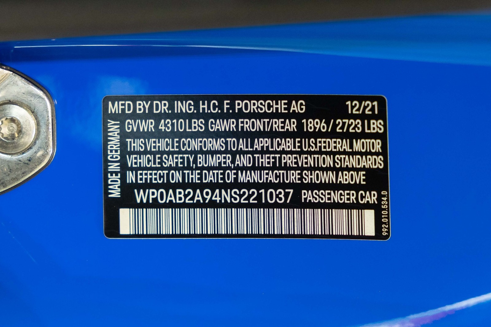 Used Car 2022 Porsche 911  Carrera S - Manual Transmission - Rear Axle Steering - Sport Package For Sale Under $170,000 In Boerne, Texas