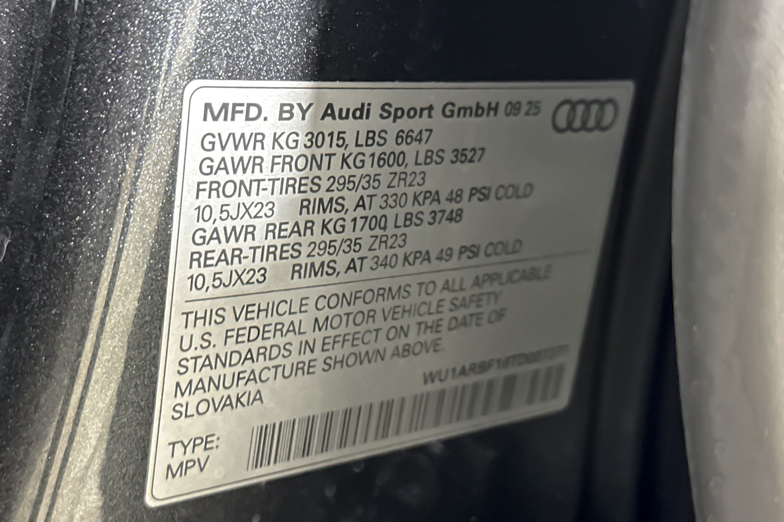 New 2026 Daytona Gray Pearl Effect Audi performance quattro image 24