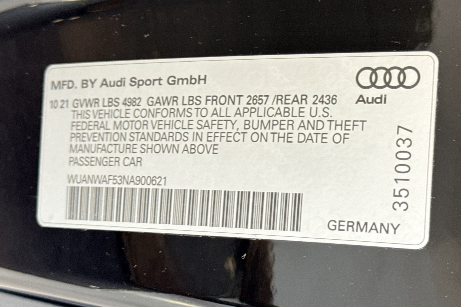 Used 2022 Mythos Black Metallic Audi  image 31