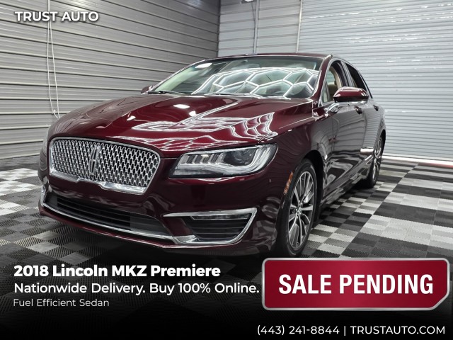 Red (Burgundy Velvet Metallic Tinted) 2018 Lincoln MKZ Sedan Front-Wheel Drive 6-Speed Automatic