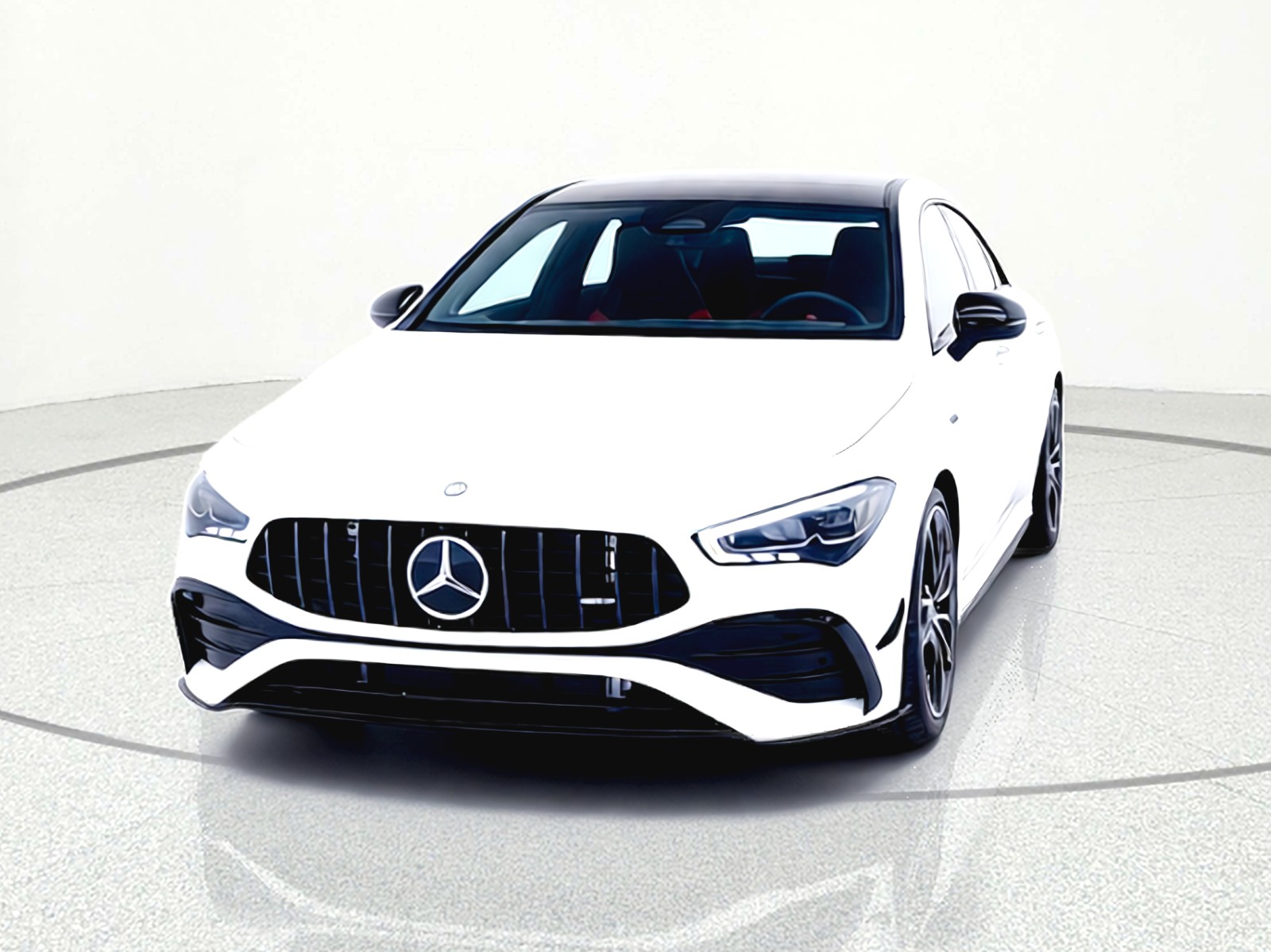 Certified Used 2025 Polar White Mercedes-Benz AMG® CLA 35 4MATIC Coupe image 3