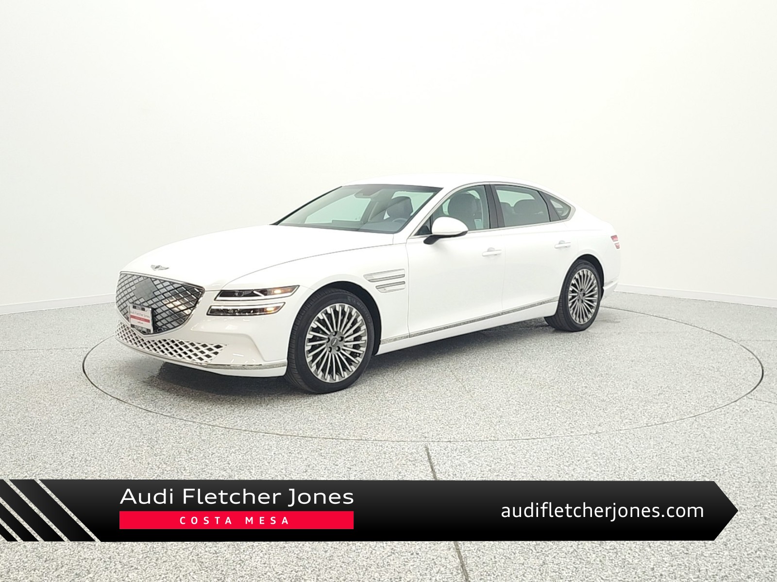 Alta White 2024 Genesis G80 Electrified Advanced AWD Sedan All-Wheel Drive 