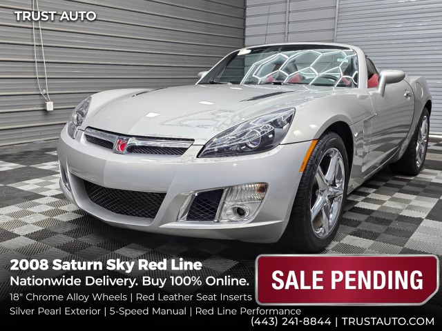 Silver Pearl 2008 Saturn Sky Convertible Rear-Wheel Drive 5-Speed Manual
