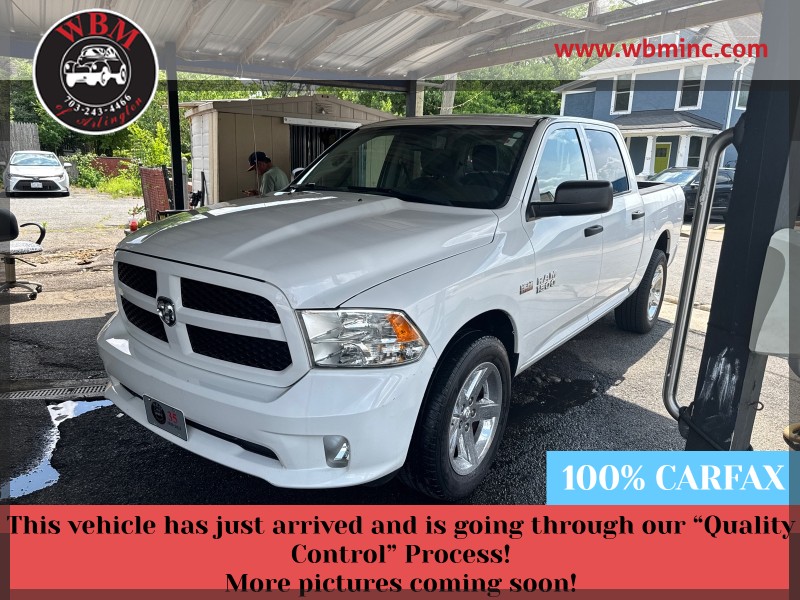 Bright White Clearcoat 2014 RAM 1500 Express Crew Cab 4WD Pickup Truck Four-Wheel Drive Automatic