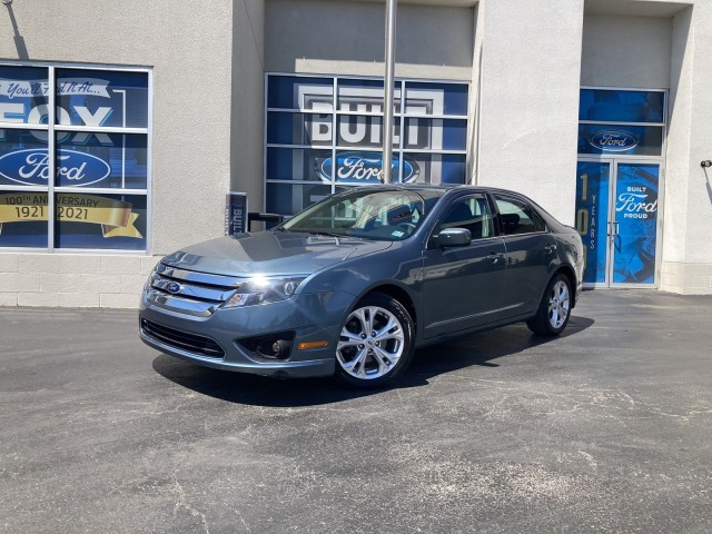 Blue 2012 Ford Fusion SE Sedan Front-Wheel Drive Automatic