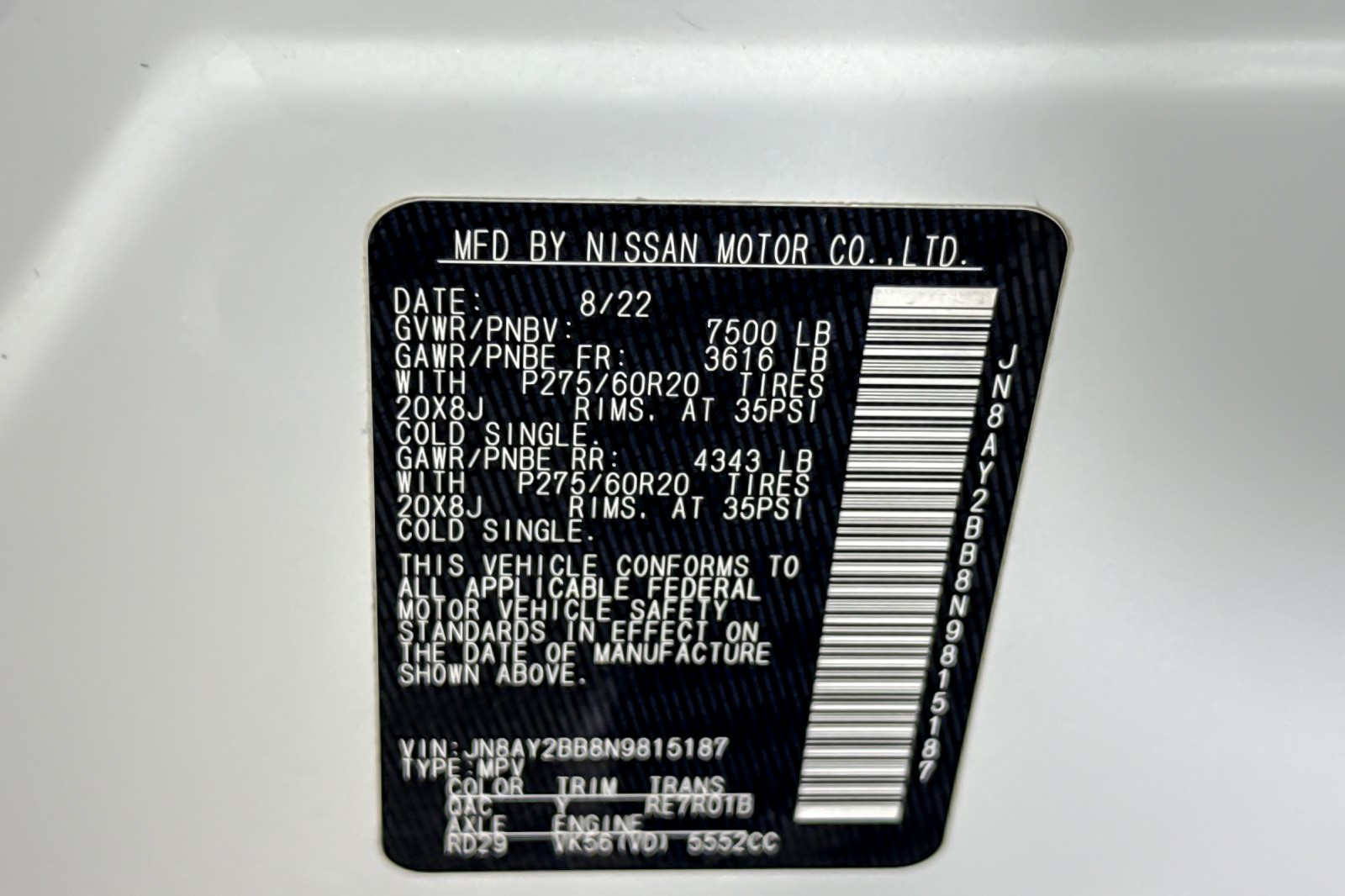 Used 2022 WHITE Nissan 4x4 SL image 29