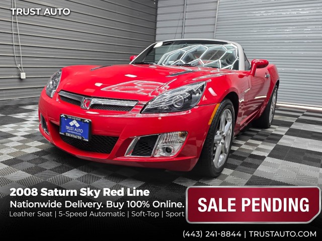 Chili Pepper Red 2008 Saturn Sky Convertible Rear-Wheel Drive 5-Speed Automatic