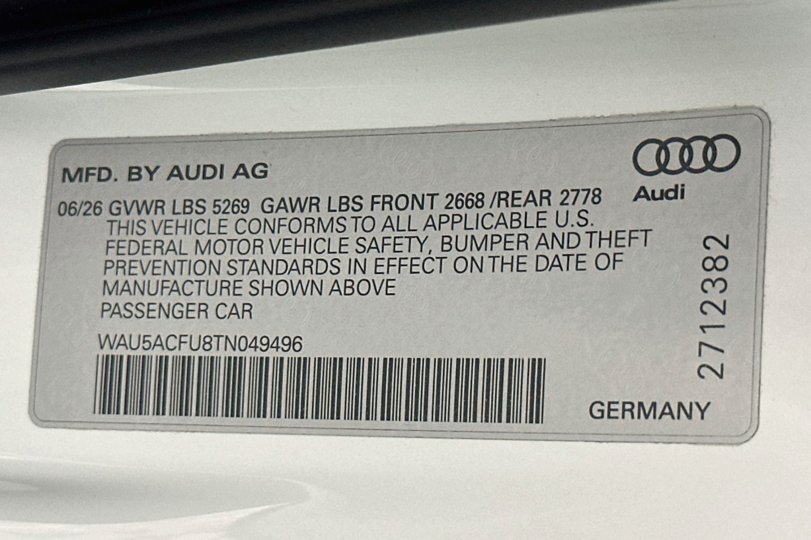 New 2026 Glacier White Metallic Audi Premium Plus image 17