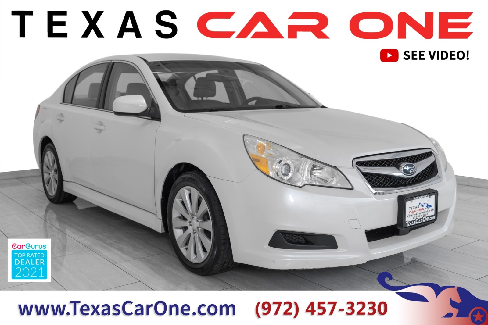 2012 Subaru Legacy 3.6R AWD AUTOMATIC REAR CAMERA PADDLE SHIFTERS CRU 1