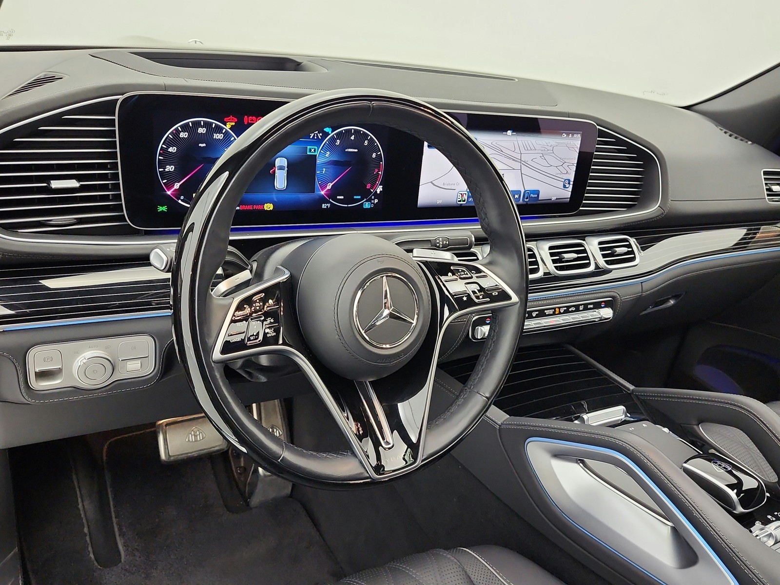 Certified Used 2024 Obsidian Black/Rubelite Red Mercedes-Benz Maybach GLS 600 4MATIC® SUV image 9