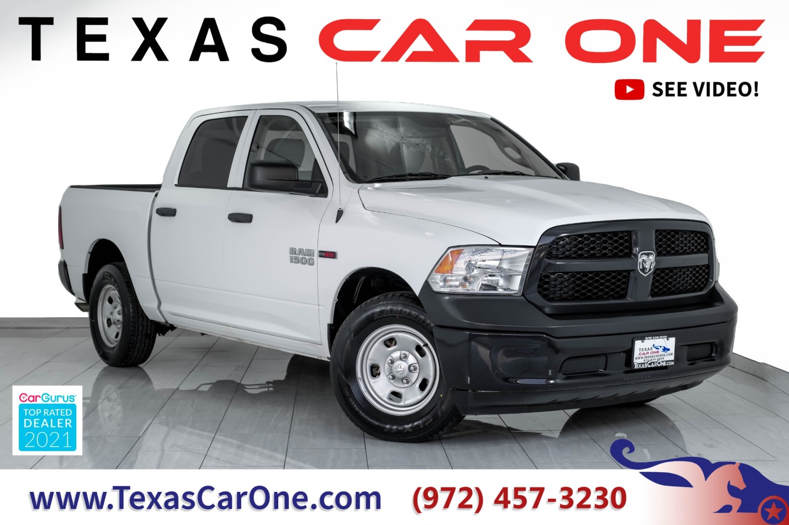 2016 Ram 1500 TRADESMAN CREW CAB DIESEL AUTOMATIC VINYL SEATS RE 1