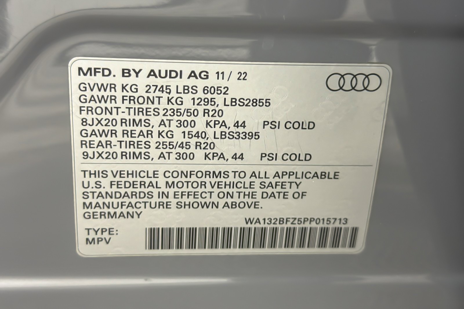 Used 2023 Pebble Gray Audi Premium Plus 50 quattro image 27