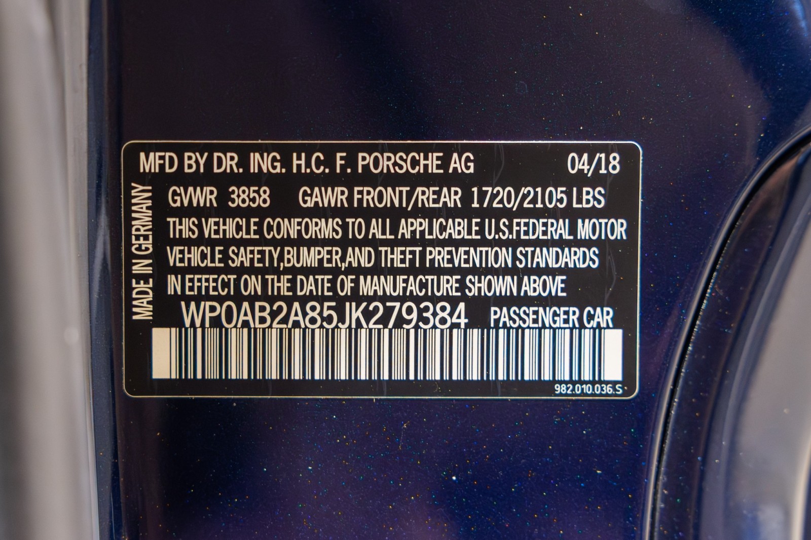 Used Car 2018 Porsche 718 Cayman  Gts For Sale Under $70,000 In Boerne, Texas