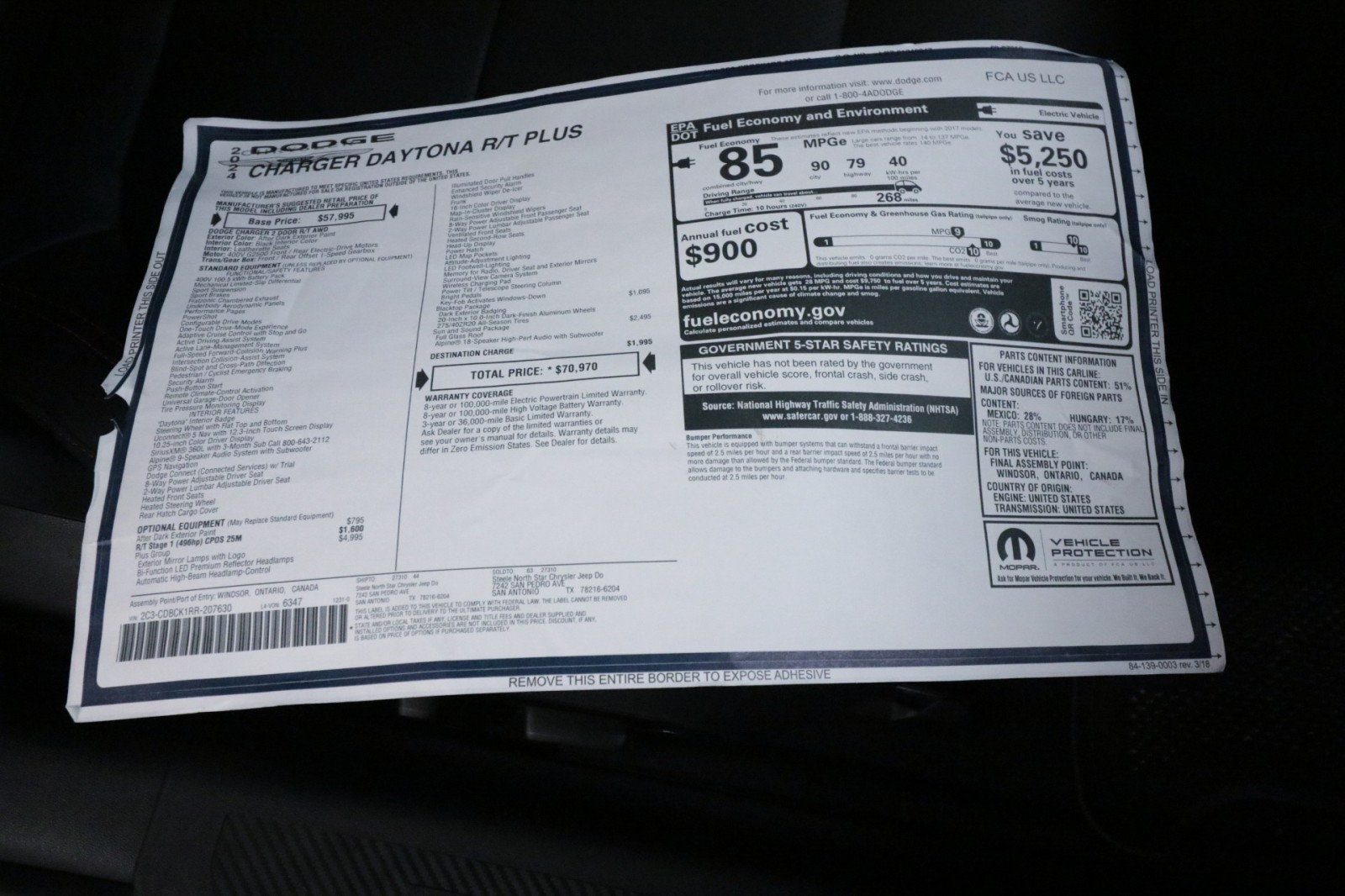 Used Car 2024 Dodge Charger  R/t For Sale Under $40,000 In Austin, Texas